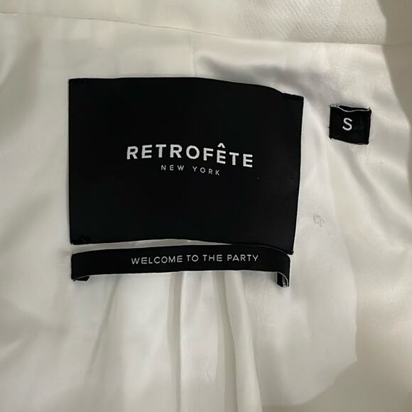 Retrofete Embellished Cropped Blazer Palazza Rare Size Small Retails $895 - Picture 9 of 15